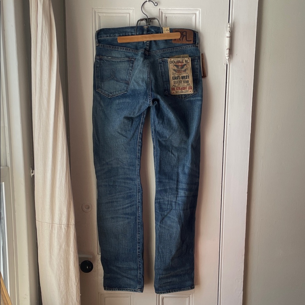 RRL Men's Straight Leg Selvedge Denim